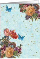 BUTTERFLIES-blue card