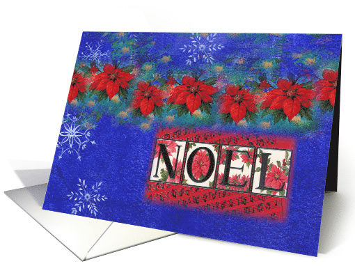 Illuminated Noel on Snowflakes for Co worker card (522488)