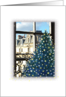 Paris Joyeux Noel xmas tree card