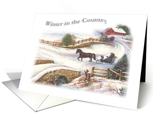 Illustrated Country Christmas from All of Us card (529664)