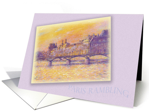 Bon Voyage le louvre paris card (590262)