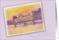 Bon Voyage le louvre paris card