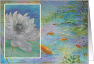 Mother’S Day God Mother Waterlily Painting card