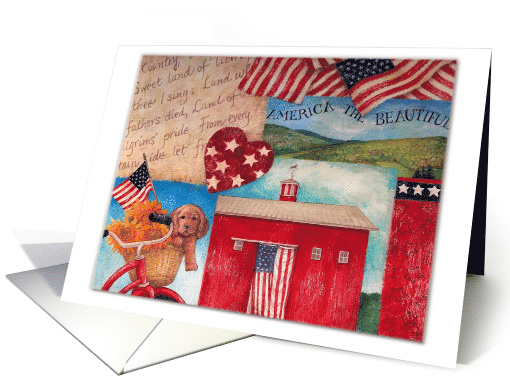 Flag Day Americana Illustration card (639408)