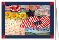 Independence Day Party, Americana Collage card