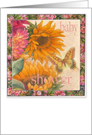 Baby Shower Sunflower Invitation card