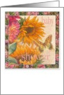 Baby Shower Sunflower Invitation card