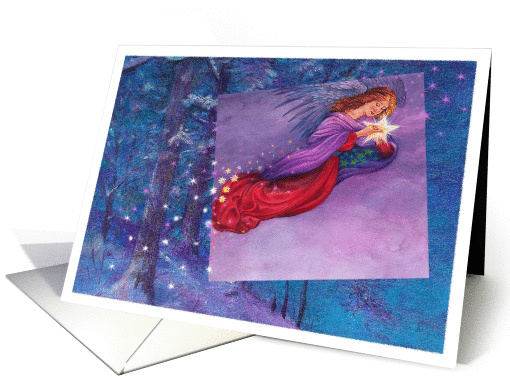 Angel Twinkling Business Thank You card (725080)