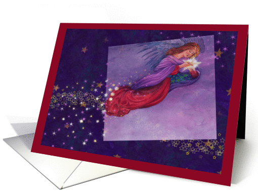 Xo Xmas Angel Twinkling Lesbian card (725098)