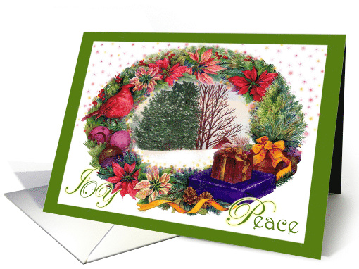 Winter Wonderland Peace And Sober Holiday card (730740)