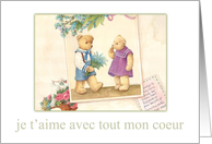 Honey Bears Mon Coeur Valentine card