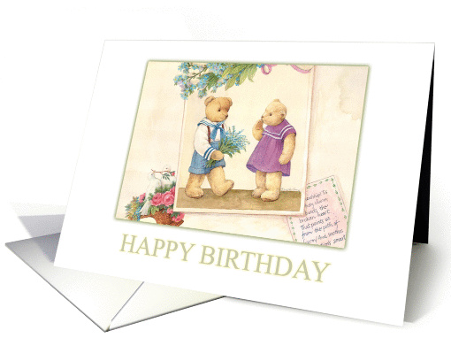 Honey Bears Birthday Valentine card (748831)