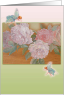 Babysitter Magical Roses Birthday card