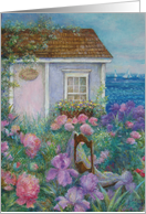 Seaside Cottage Home Sweet Home Gay Lesbian True Love card