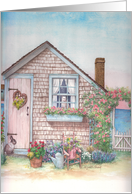 Seaside Cottage Home Sweet Home Gay Lesbian True Love card