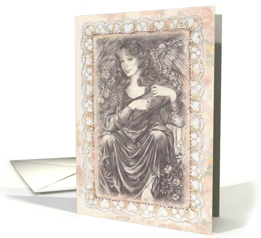 Fantasy Birthday with Exquisite angel card (786105)