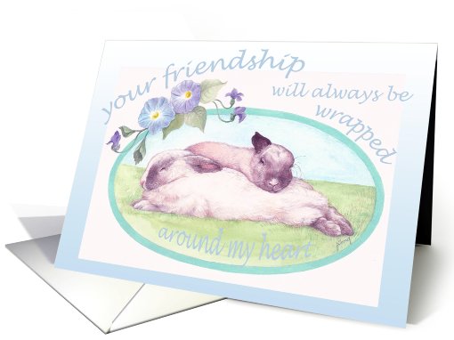 Sleepy Bunnies Friendship
 card (798311)