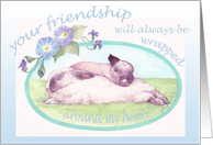 Sleepy Bunnies Friendship card