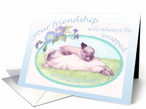 Sleepy Bunnies Lovely Wife Birthday card (798316)