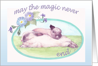 Sleepy Bunnies Life Partner Anniversary card