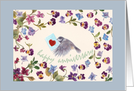 Anniversary For Sister Special Delivery Bird card