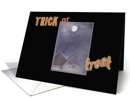 Halloween Haunted House Trick Or Treat card (868234)