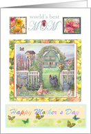 Best Daughter in Law,Mother’s Day Garden Illustration card