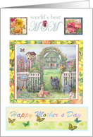 Special Daughter ,Mother’s Day Garden Illustration card