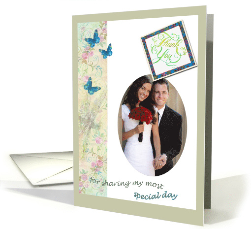 Custom Photo Thank You from the Bride card (942778)