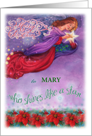 Merry Christmas. Personalize Name Magical Angel card