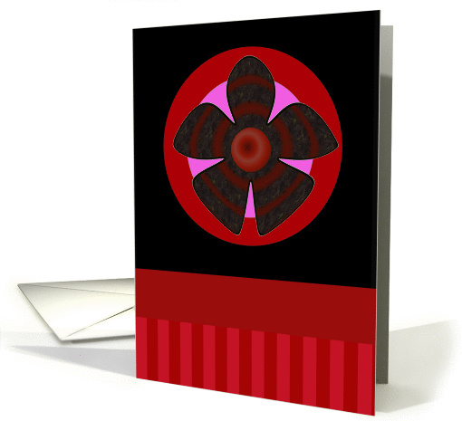 Red and Black Blank card (234482)