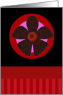 Red and Black Blank Card