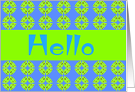 Hello card