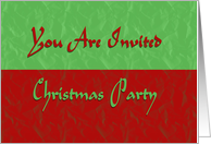 You Are Invited Christmas Party card