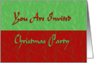 You Are Invited Christmas Party card