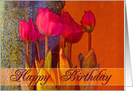 Happy Birthday Flowers card