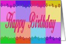 Colorful Happy Birthday card