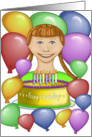 Birthday with Personality - Balloons, Cake & Candles card