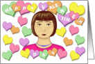 Valentine with Personality - Candy Hearts card