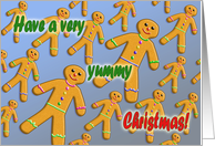 Yummy Christmas - Gingerbread People Cookies card