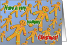 Yummy Christmas - Gingerbread People Cookies card