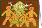 Gingerbread Family Christmas card