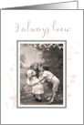 Boy and Girl Swing VintageValentine card