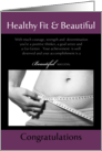 Congratulation on weight loss Beautiful success card