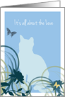 Garden butterflies Kitty Sympathy card
