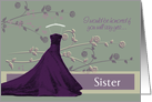 Floral Elegance Sister Bridesmaid Invitation card