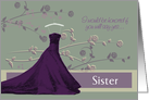 Floral Elegance Sister Maid of Honor Invitation card