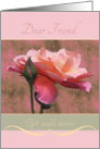 Dear Friend Get well soon Roses card