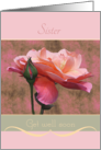 Sister Get well soon Roses card