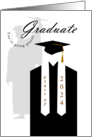 2024 Graduate Black Gown White Sash card